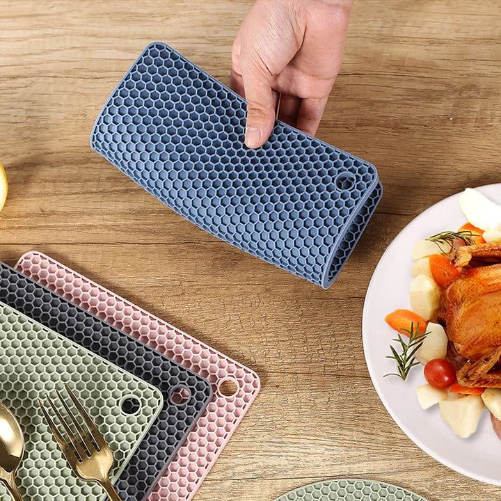 Heat Resistant Silicone Mats – Coasters & Pot Holders