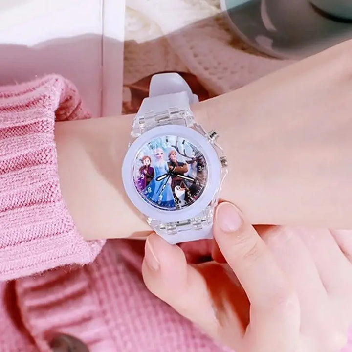 "Disney Frozen Princess LED Watch - Luminous Kids Timepiece