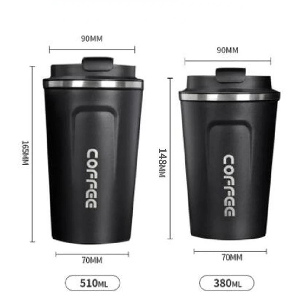 Stainless Steel Smart Coffee Tumbler Thermos Cup with Intelligent Temperature Display Portable Travel Mug 380ml 510ml