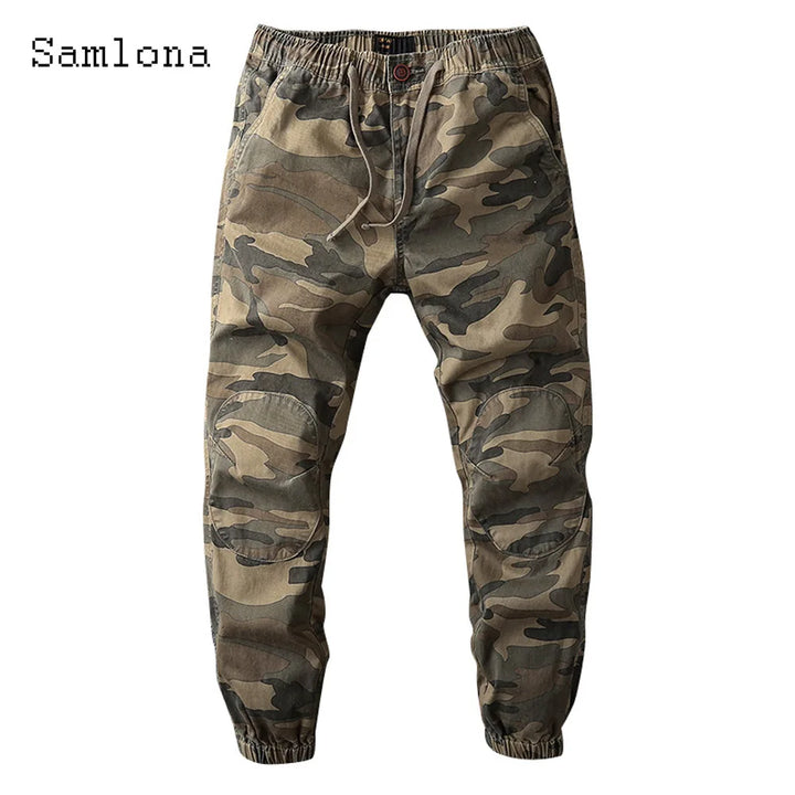 American Style Cargo Pants – Men's Elastic Waist Camo