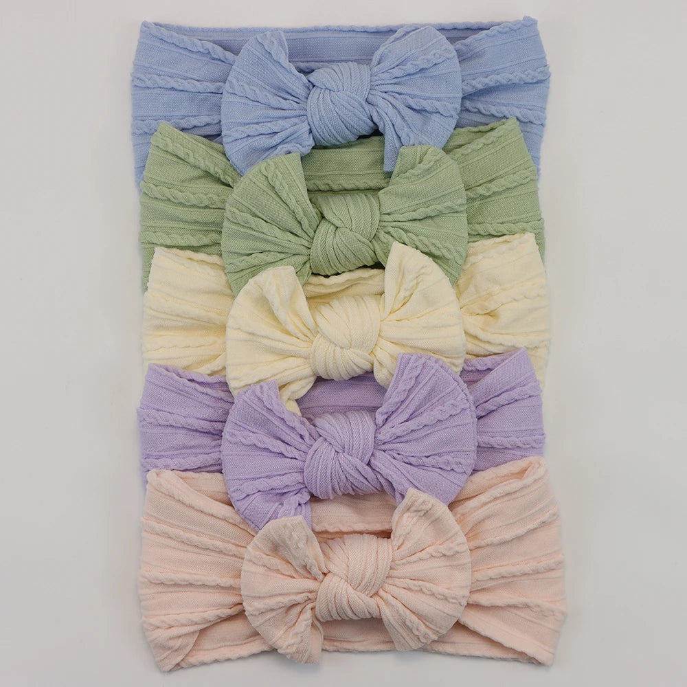 Baby Bows Headbands – Elastic Knit