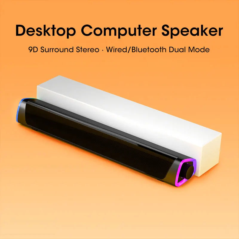 4D Computer Speaker Bar – Bluetooth Subwoofer