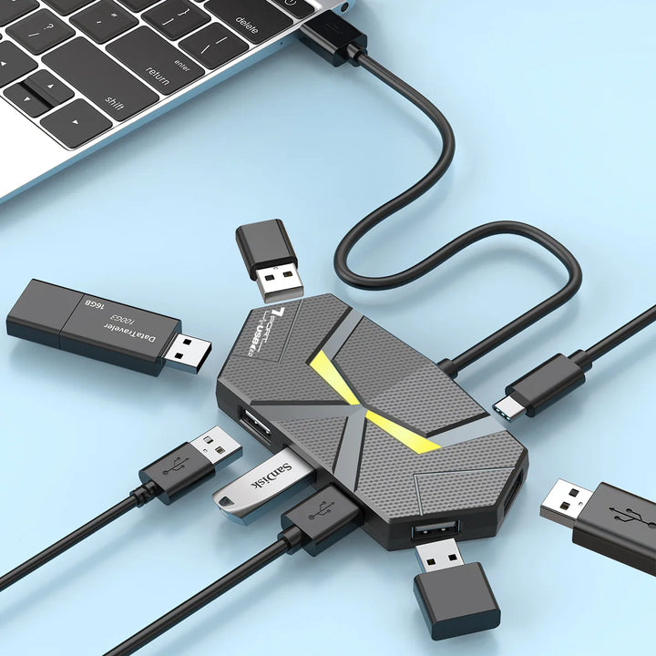 7-Port USB 2.0 Hub Splitter