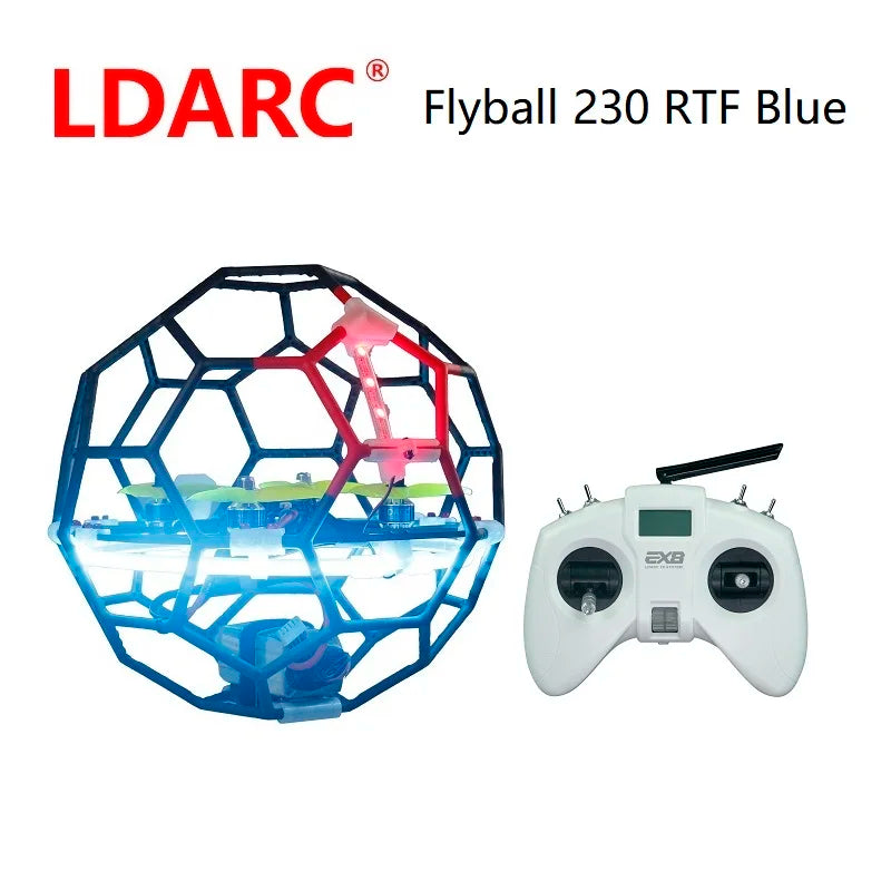 LDARC Flyball 230 Soccer Drone Fly ball RTF  with 2.4G 8Ch Radio Transmitter AC900RX F4 FC  4S Flying Quadcopter air footbal Toy