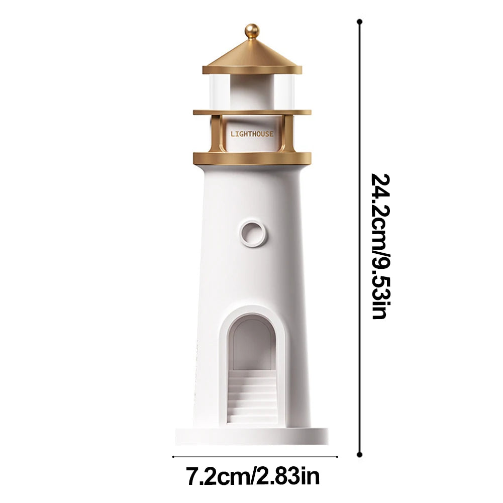 Lighthouse Projection Light Small Night Light Multi-Function Creative Desktop Light Atmosphere Light for Home Decor