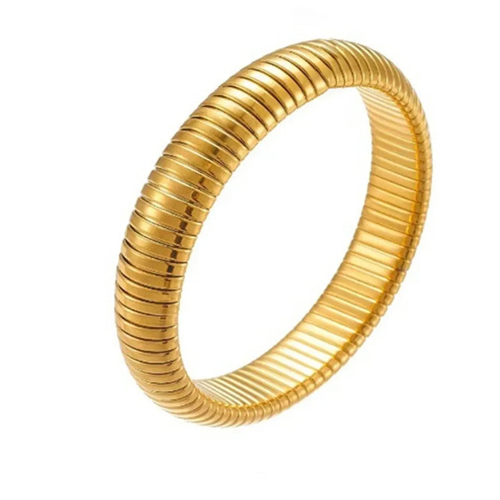 18K Gold Plated Bracelet – Retro Stainless Steel