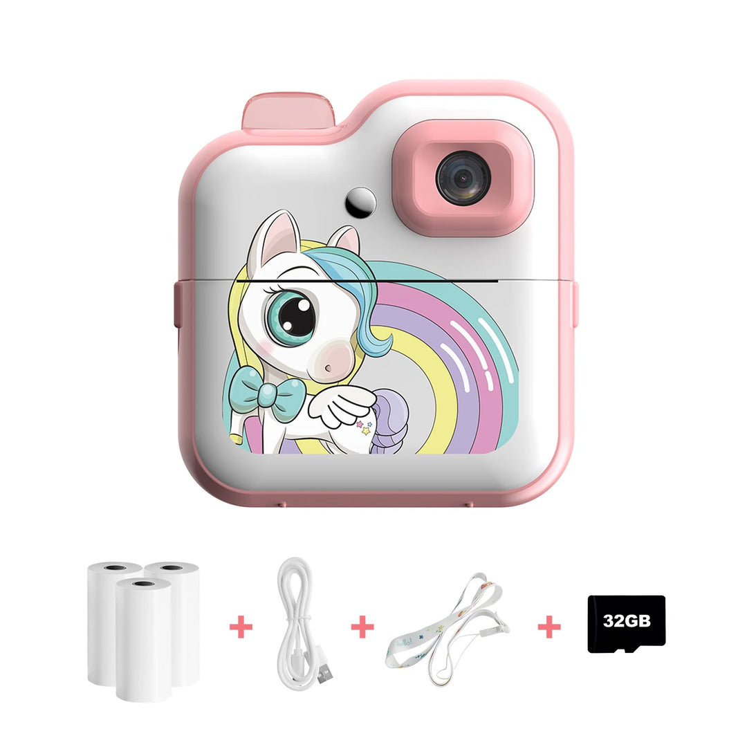 Mini Instant Print Kids Camera – Digital Photo & Video Toy