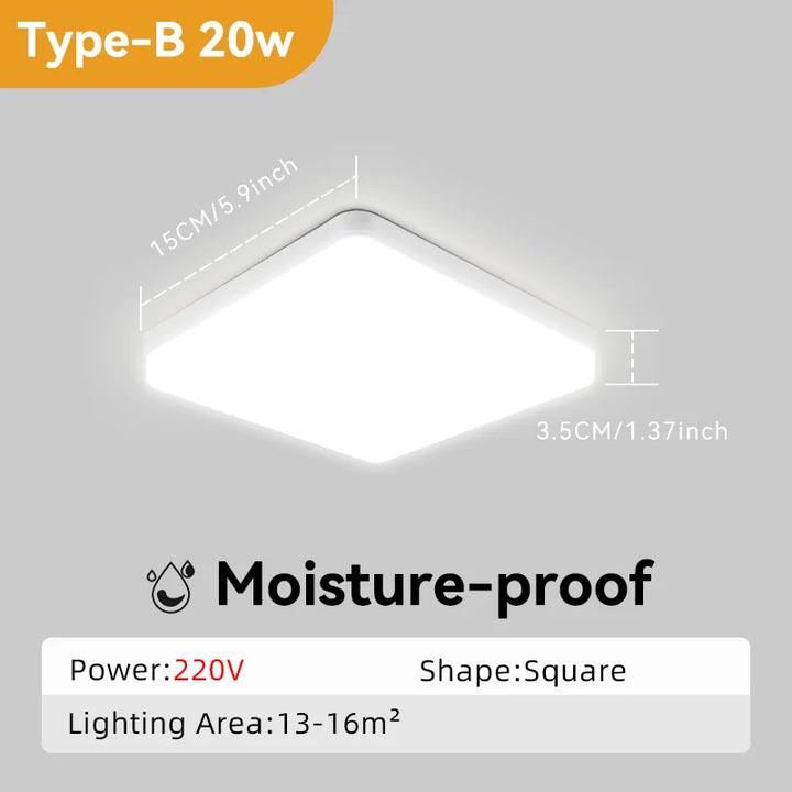 Modern Led Ceiling Lamp Ceiling Light Fixture Waterproof Bathroom Lights For Kitchen Bedroom Living Room Indoor Lighting 85-220V