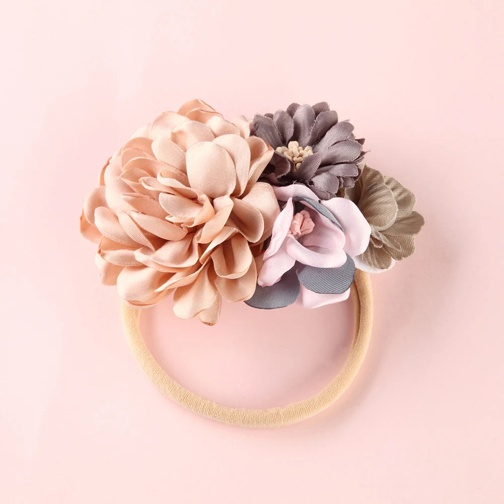 Baby Girl Headband – Elastic Floral Headwear