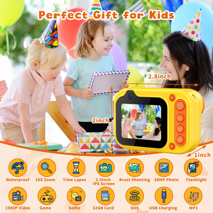 Waterproof Kids HD Camera – 1080P Digital Underwater Toy