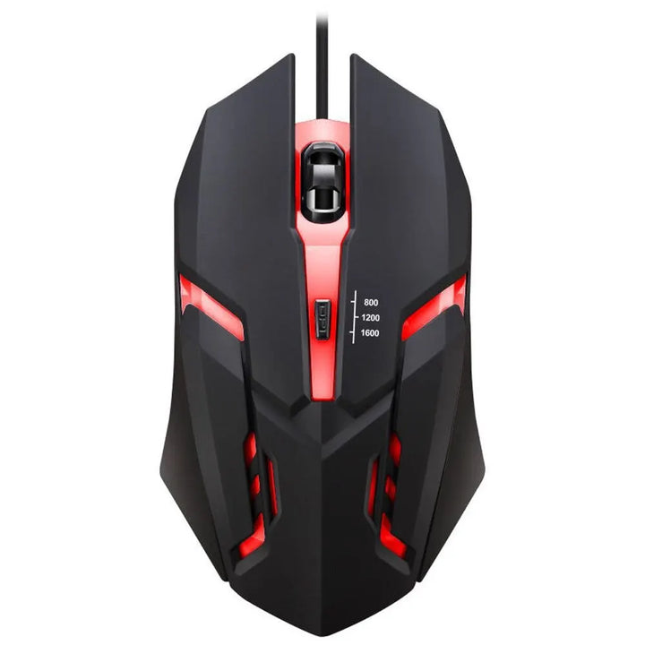 Ergonomic Gaming Mouse – USB Backlit Design