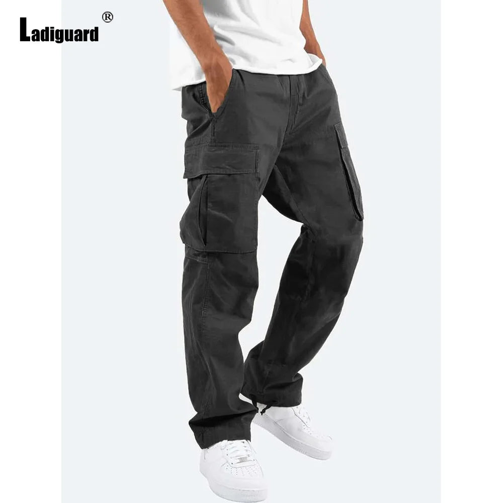 Plus Size Cargo Pants – Multi-Pockets Outdoor Sweatpants