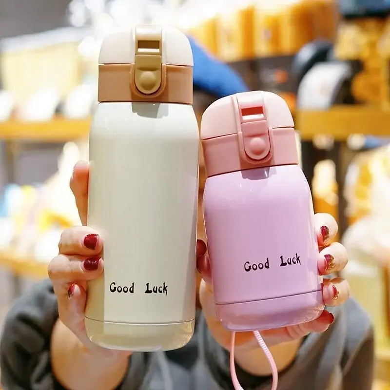 Mini Thermos Cup 200ml/360ml Pocket Cup Stainless Steel Thermal Coffee Mug Vacuum Flask Insulated Hot Water Bottle Kids Gift