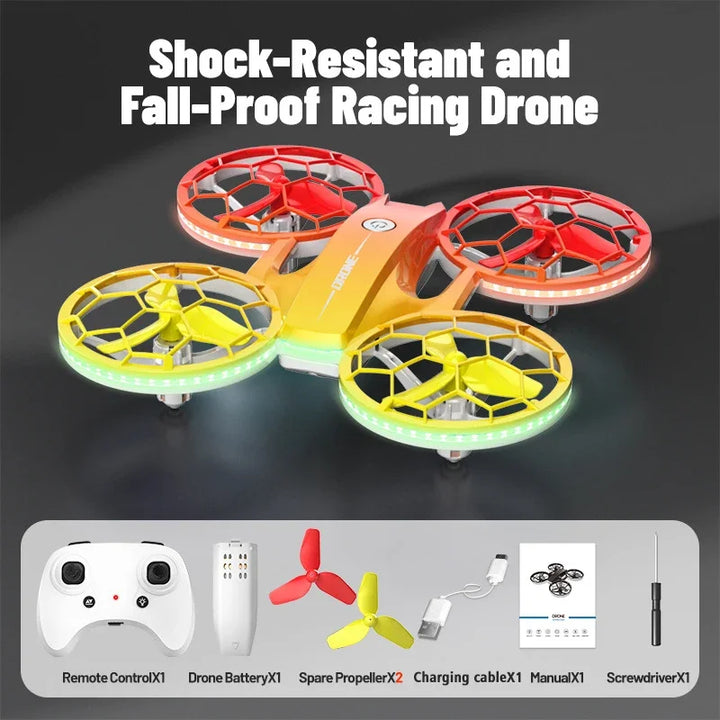 Jjrc H127 Mini Drone Rc New Ufo Rotary Flying Remote Control Resistant Racing Drones with Colorful Led Drone Light Toys Gifts