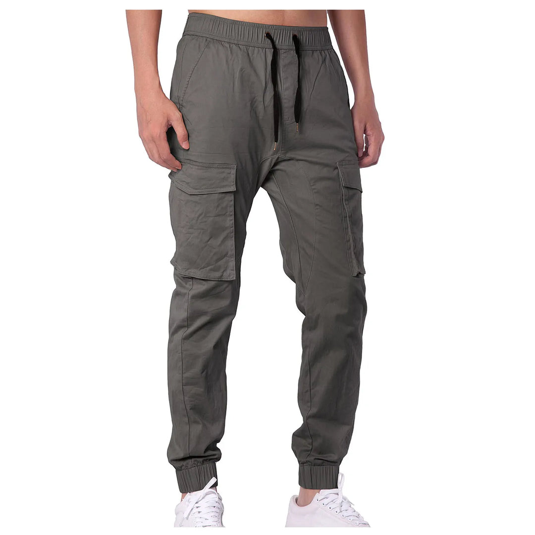 Color Mens Wide Leg Sweatpants Drawstring Pants Home Outdoor Breathable Cargo Pants Straight Casual Fashion Drawstring Trousers