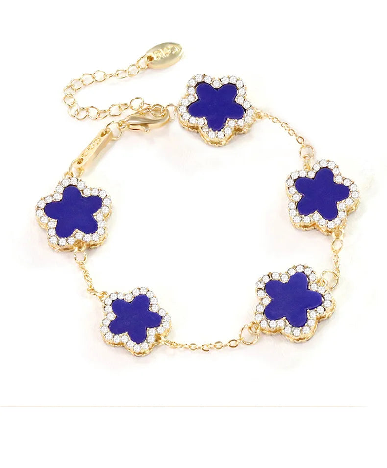 Five Leaf Flower Bracelet