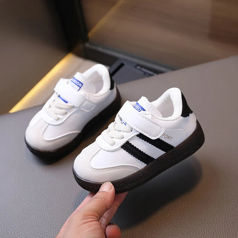 Toddler Baby Kids Fashion Design Walking Shoes Sneakers White Non-slip Casual Shoes Boys Girls Breathable Outdoor Sport Shoes