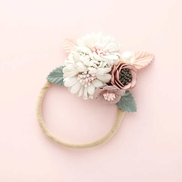 Baby Girl Headband – Elastic Floral Headwear