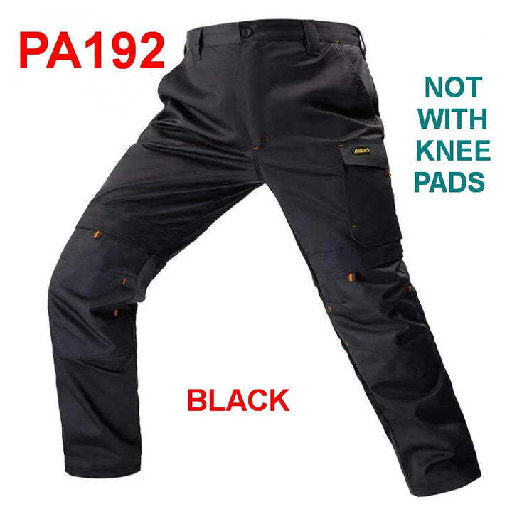 Men Outdoor Labor Trousers, Elastic Cargo Pants With Hanging Tool Pocket