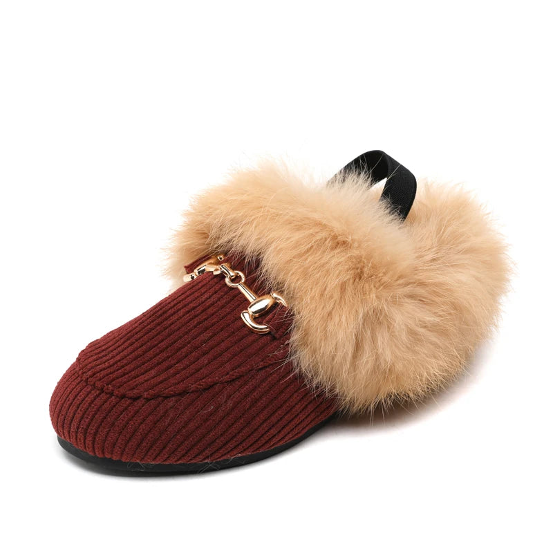 AS Kids Shoes – Fur Slides for Children