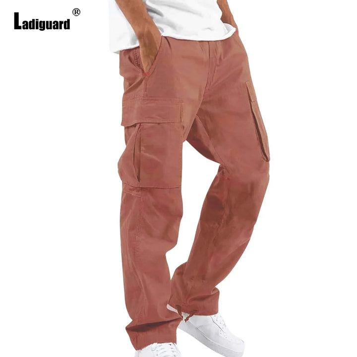 Plus Size Cargo Pants – Multi-Pockets Outdoor Sweatpants