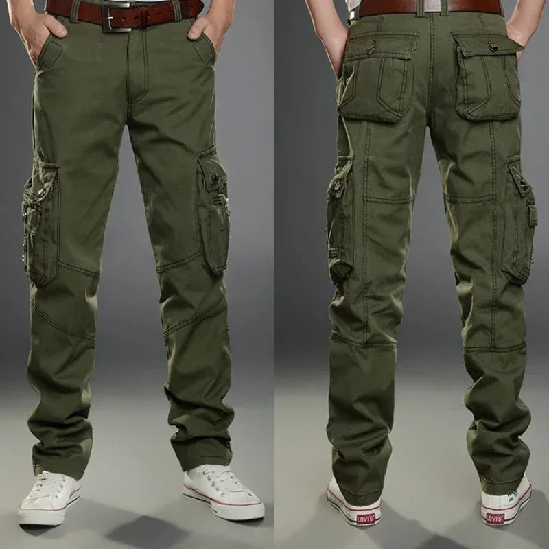 Male Trousers Straight Casual Men's Cargo Pants Stacked Loose Korean Style New In Regular Fit Luxury Oversize Fashion Y2k