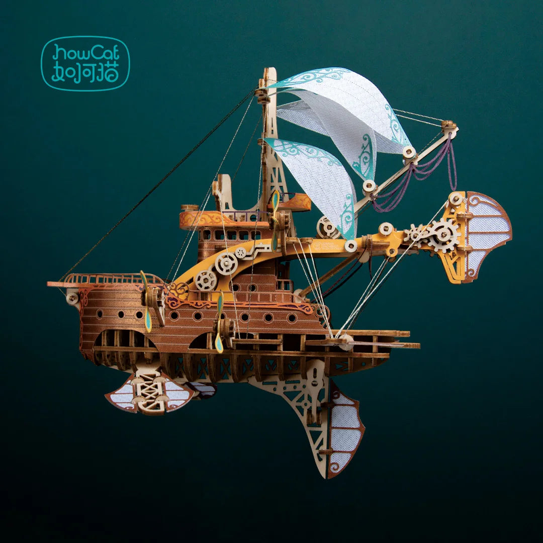 Fantastic Spaceship - 3D Wooden Puzzle Kit