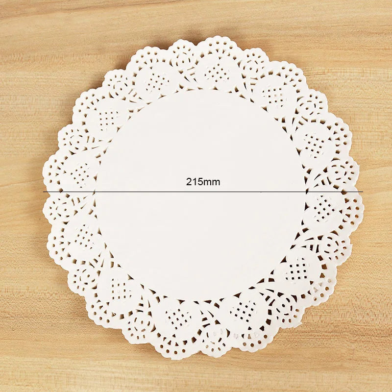 100pcs White Lace Coaster Doilies - Wedding & DIY Decor