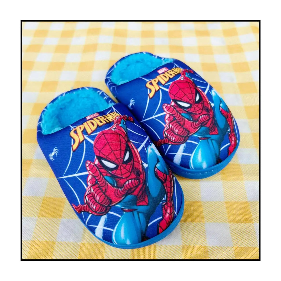 New Spring Autumn Winter Kids Shoes Boy blue Spider Warm Slippers Children Christmas Slippers Pantoufle Enfant Baby Shoes