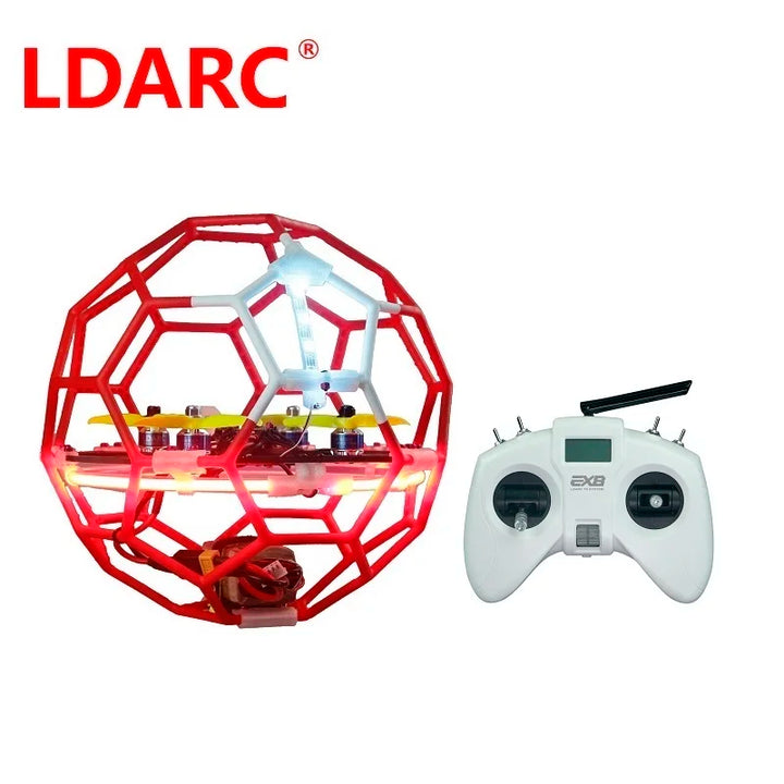 LDARC Flyball 230 Soccer Drone Fly ball RTF  with 2.4G 8Ch Radio Transmitter AC900RX F4 FC  4S Flying Quadcopter air footbal Toy