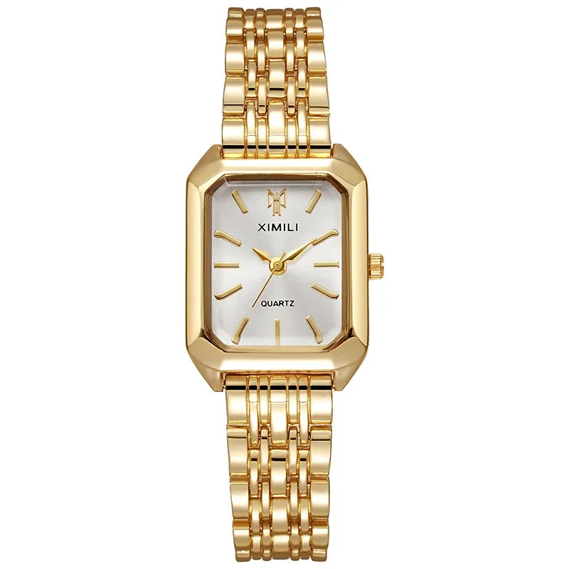 Women's Stainless Steel Watch – Luxury Quartz