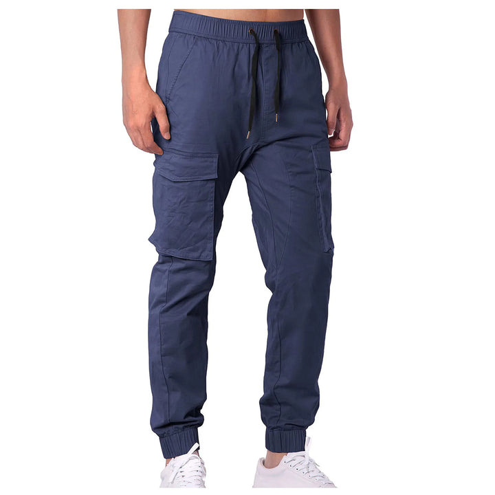 Color Mens Wide Leg Sweatpants Drawstring Pants Home Outdoor Breathable Cargo Pants Straight Casual Fashion Drawstring Trousers