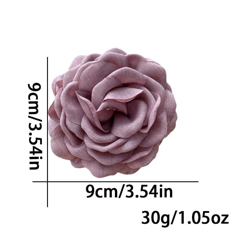 Stereoscopic Rose Flower Hair Clip Fpr Women Elegant Back of The Head Hair Shark Clip Fashionable Girl Hair Accessories