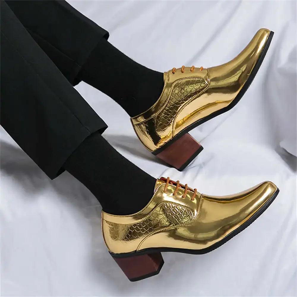 Snakeskin Large Dimensions Dress Shoes For Elegant Men Teenage Sneakers Formal Mens Shoes Sport Style Foreign Fashion-man