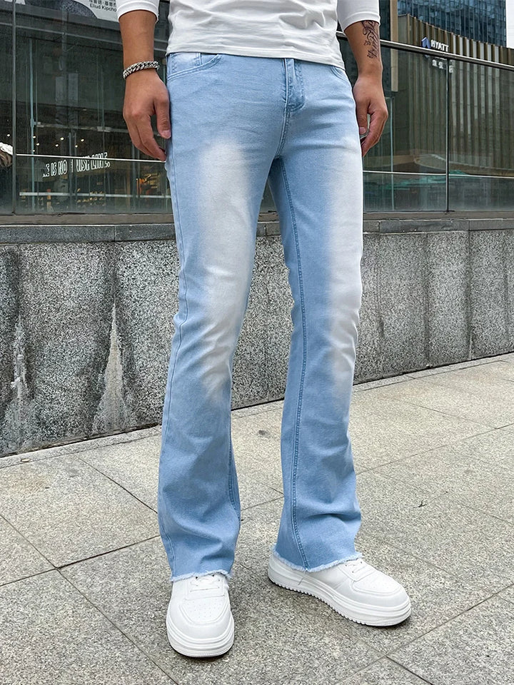 Casual Bell Pants – Slim Stretch Cotton Jeans