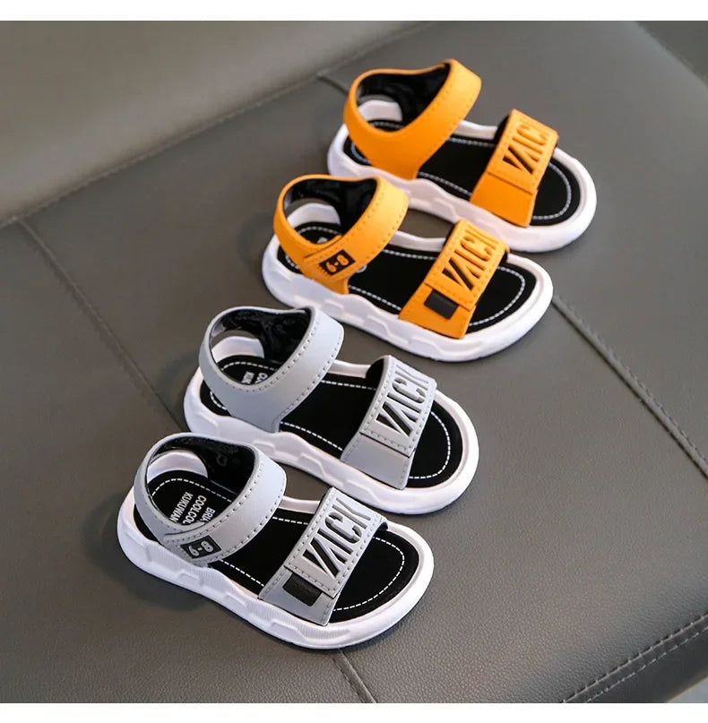 Children Sandals Students Non-slip Shoes Simple Generous Boys Girls Sandals Wear and Off Easy Soft Bottom Kids Casual Footwear