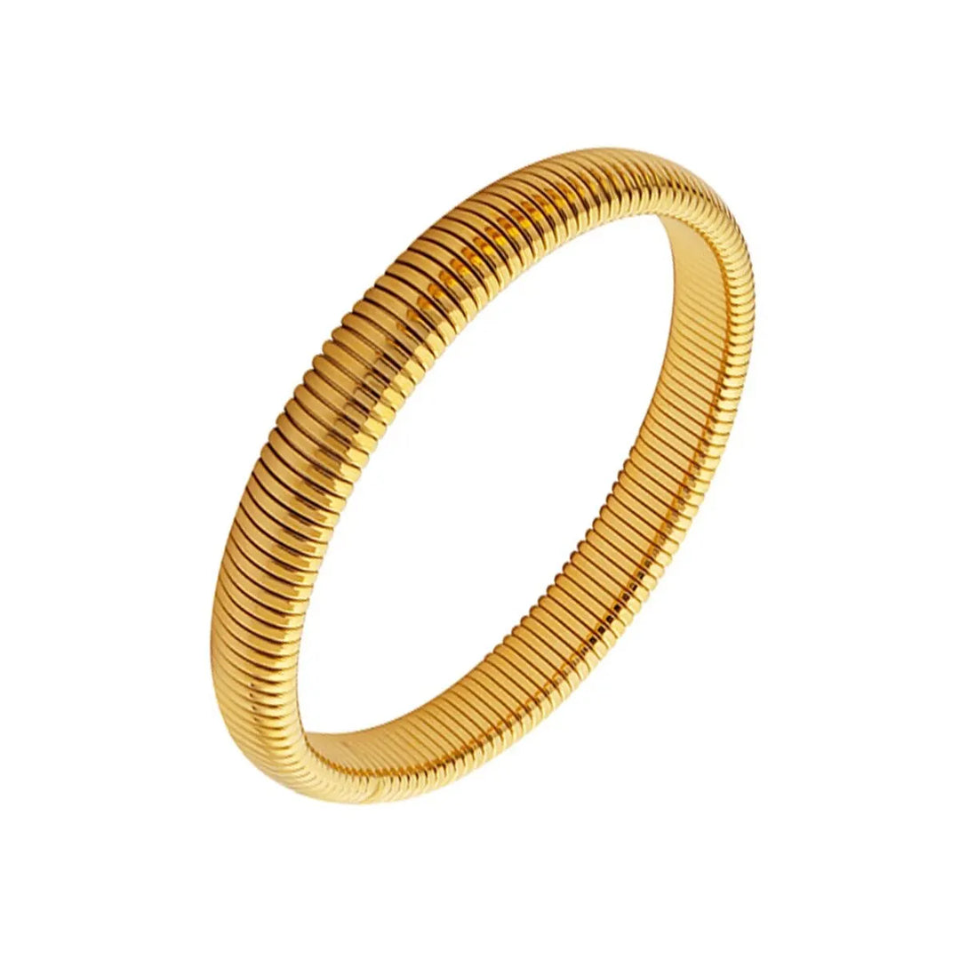 18K Gold Plated Bracelet – Retro Stainless Steel