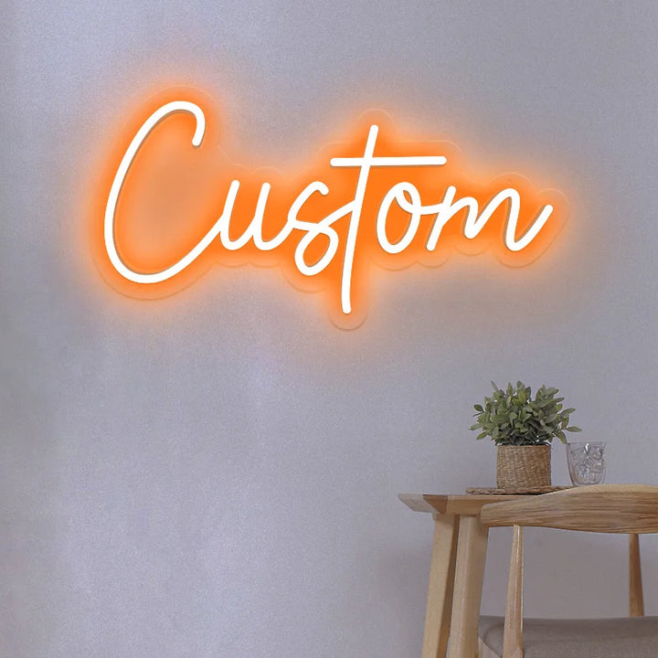 Custom Name Neon Sign Personalized Led Neon Sign Night Light Birthday Wedding Signs Room Bedroom Decoration Wall LED Neon Lamp