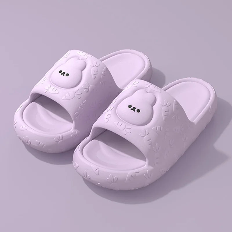 Cool slippers for women, new summer indoor home, bathroom, bath, quiet, external wear, non slip couple slippers for men