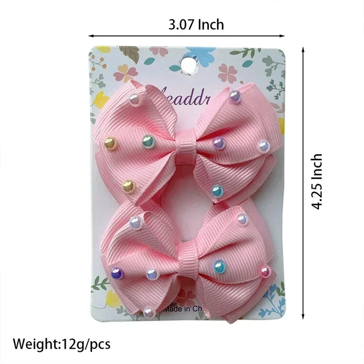 Baby Hair Bows – Ribbon Bowknot Clips