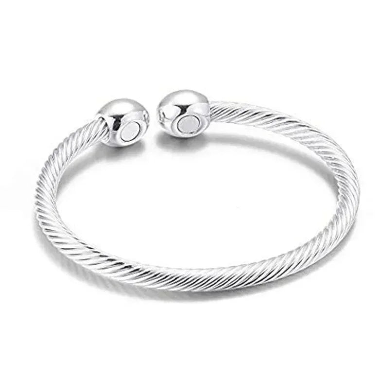 Simple Twisted Open Bangles – Stainless Steel Cuff Bracelet