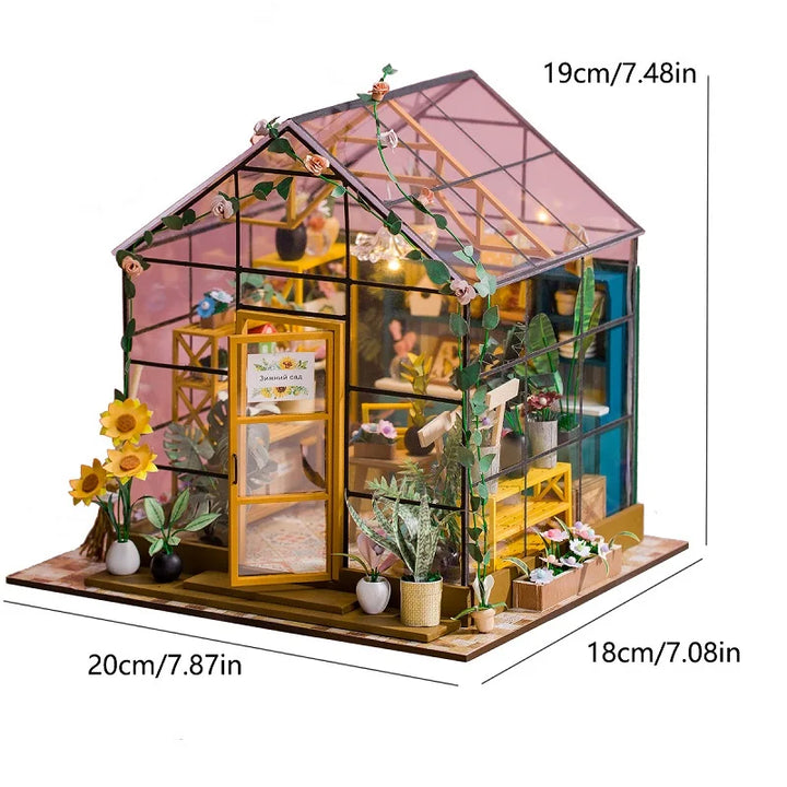 DIY Mini Flower Dollhouse Kit