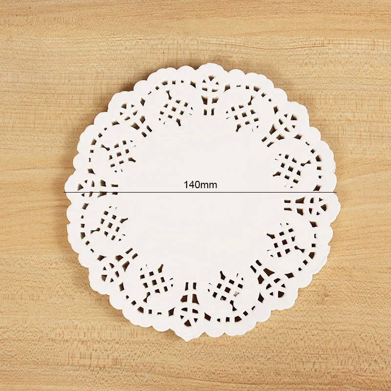 100pcs White Lace Coaster Doilies - Wedding & DIY Decor