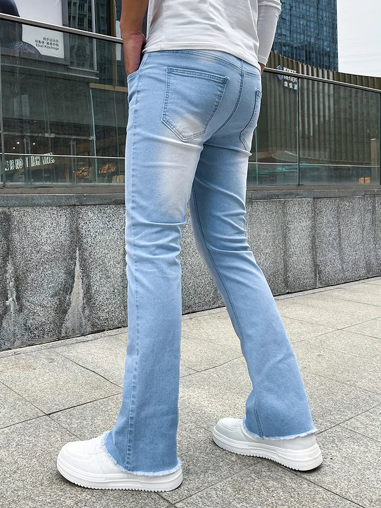 Casual Bell Pants – Slim Stretch Cotton Jeans