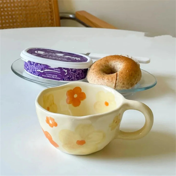 Korean Style Irregular Ceramic Mug