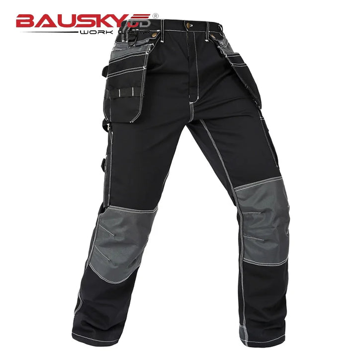 Polycotton Work Pants Men Electrician Long Working Pants for Man Multi Pockets Cargo Trousers Men Workwear Pants for Men