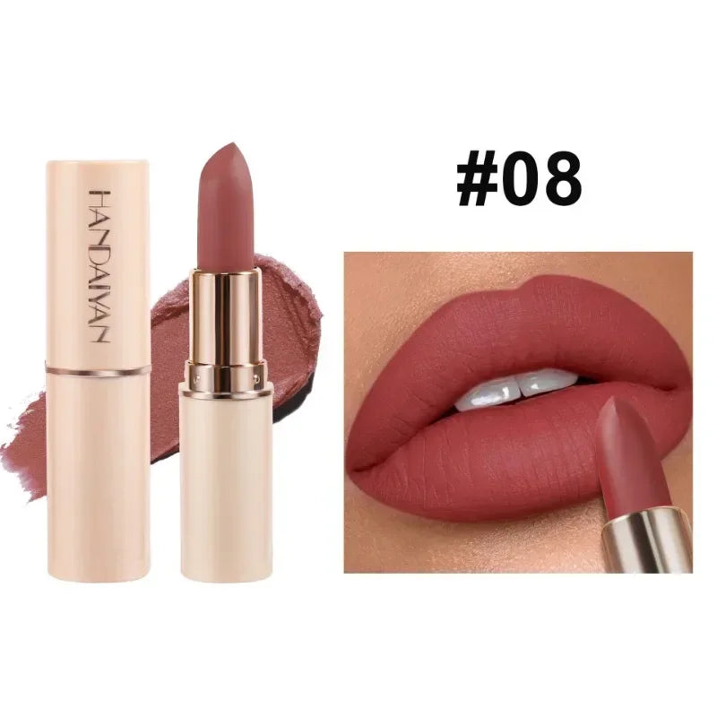 Deep Red Matte Lipstick – Waterproof Cosmetics