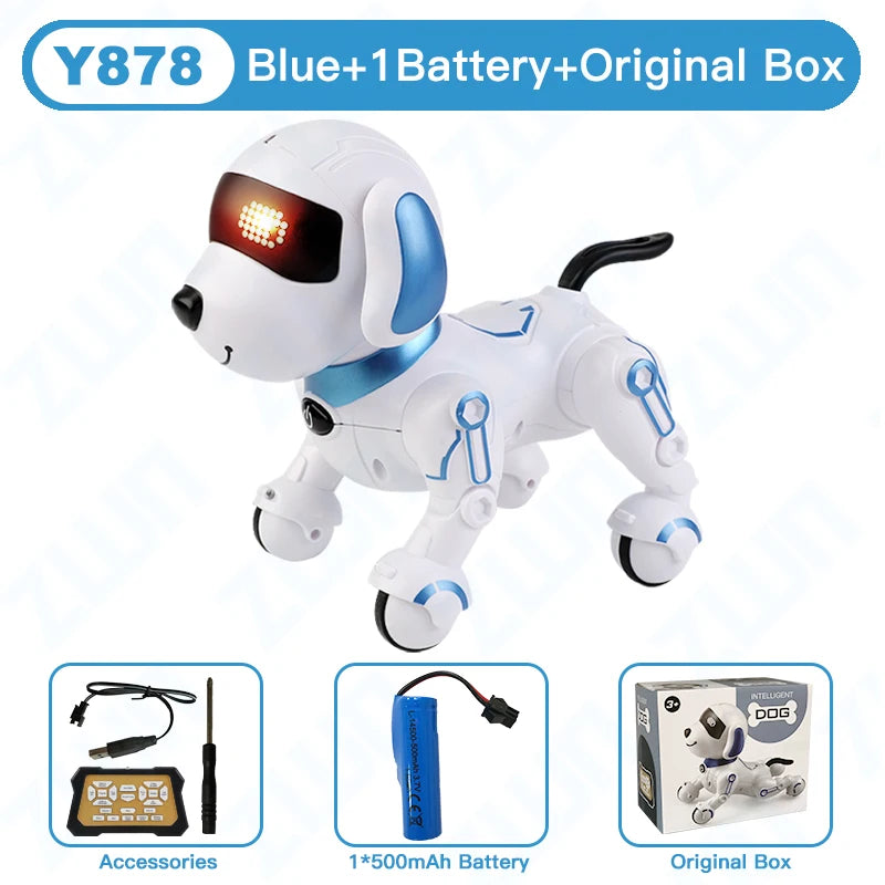 ZWN RC Robot Stunt Dog – Voice Command & Programmable Toy