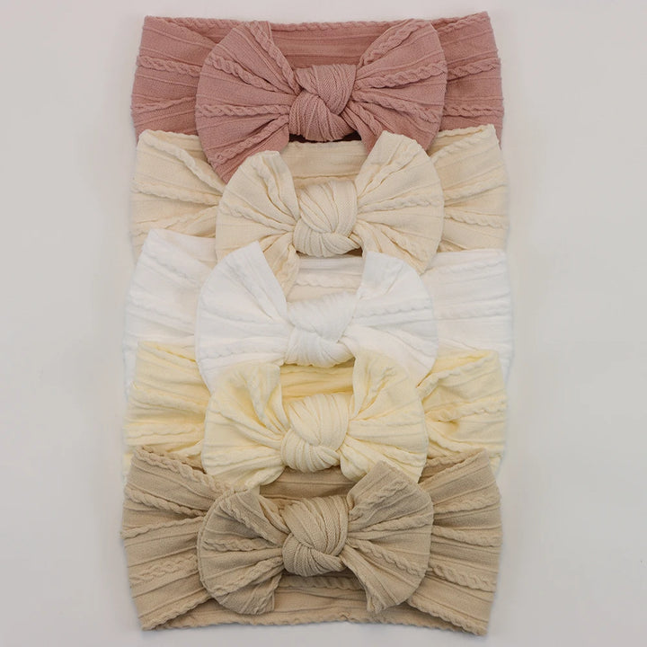 Baby Bows Headbands – Elastic Knit