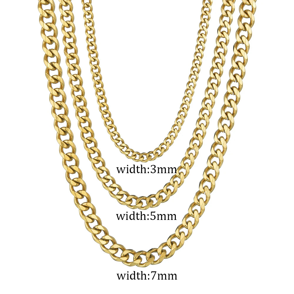 Cuban Link Chain – Punk Jewelry Necklace